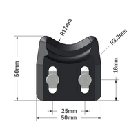 52-010-3 MODULAR SOLUTIONS DOOR PART<BR>30 SERIES CAM LATCH DOOR STOP W/HARDWARE